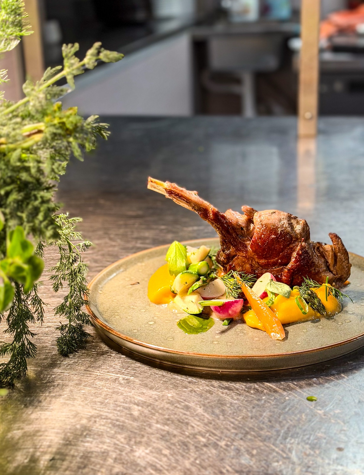 A dish from Bulaj’s kitchen